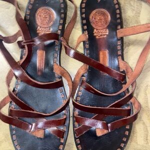 Costa Women's Strappy Brown Sandals